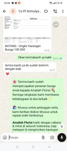 Testimonial Papan Bunga sentani