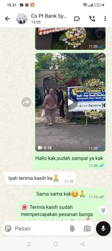 Testimonial Papan Bunga sentani